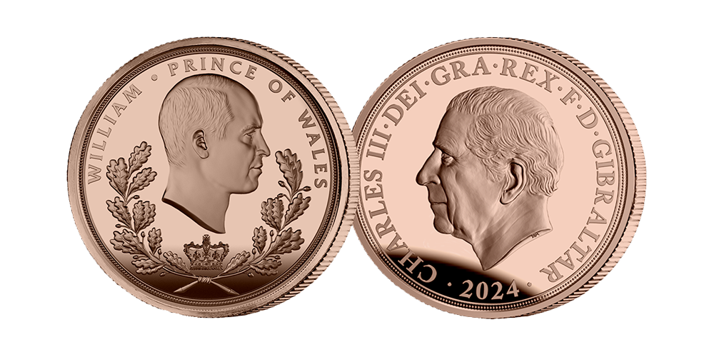 Første Quarter Sovereign med Kronprins William!