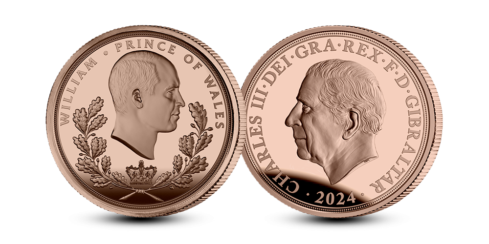 Første Quarter Sovereign med Kronprins William!